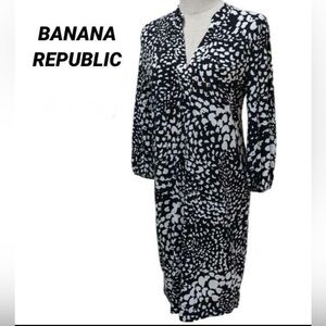 Banana Republic abstract print dress